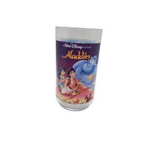 vintage disney burger king and coca-cola collectors aladdin plastic glass